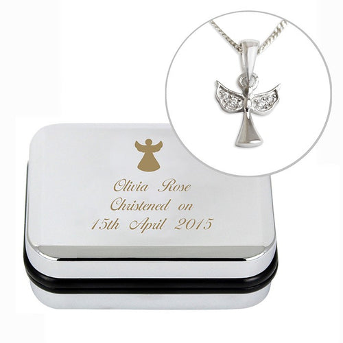 Personalised Angel Necklace & Box