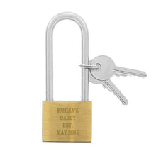 Personalised Any Message Padlock