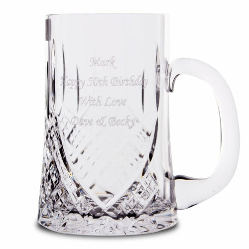 Personalised Pint Crystal Tankard