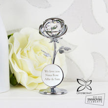 Personalised Crystocraft Rose Ornament