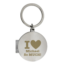 Personalised I heart Photo Keyring