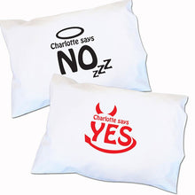 Personalised Angel/Devil Pillowcase