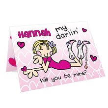 Personalised Bang On The Door My Darling Card