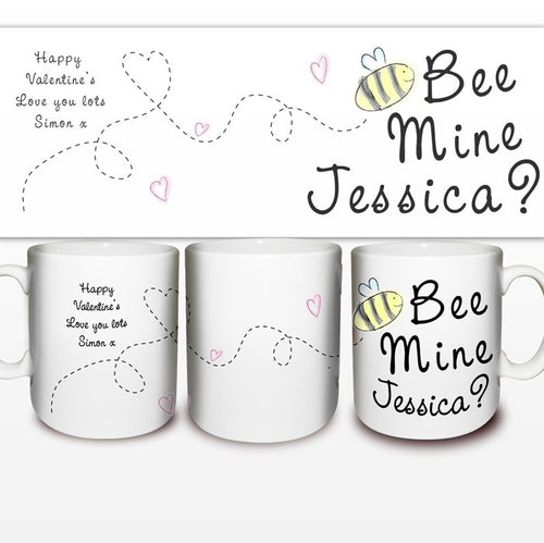 Personalised Bee Mine Mug