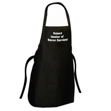 Personalised Black Apron