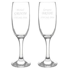 Personalised Celebration Pair of Flutes with Gift Box