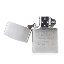 Personalised Chrome Zippo Lighter