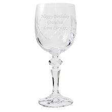 Personalised Crystal Wine Goblet