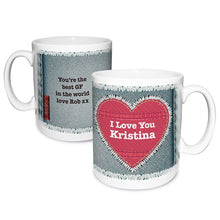 Personalised Denim Mug