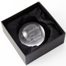 Personalised Glass Dome Paperweight