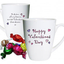 Personalised Happy Valentine's Day Latte Mug