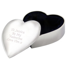 Personalised Heart Trinket Box