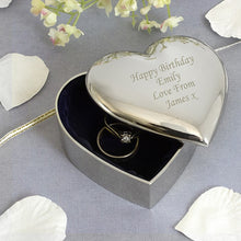 Personalised Heart Trinket Box