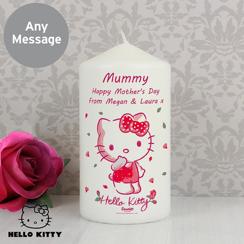 Personalised Hello Kitty Cherry Bloom Candle