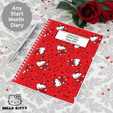 Personalised Hello Kitty Hearts A5 Diary