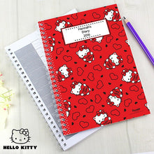 Personalised Hello Kitty Hearts A5 Diary