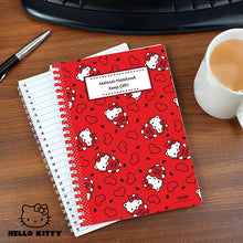 Personalised Hello Kitty Hearts A5 Notebook