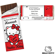 Personalised Hello Kitty I Love You Milk Chocolate Bar