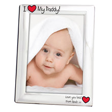 Personalised I Heart My.. Silver 5x7 Photo Frame