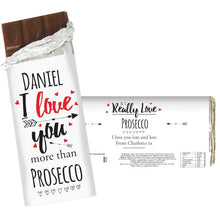 Personalised I Love You More Than... Chocolate Bar