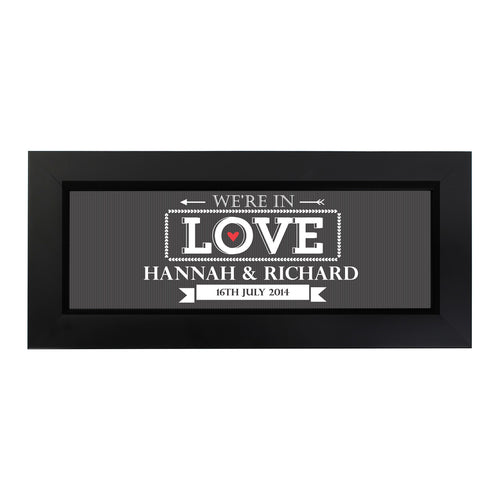 Personalised In Love With Name Frame