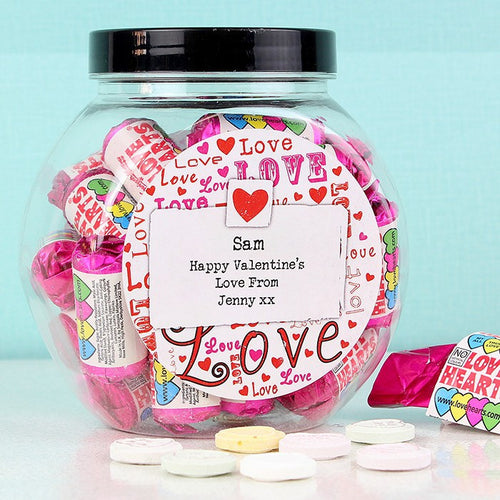 Personalised Lots of Loves Sweet Jar