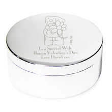 Personalised Me to You Flower Round Trinket Box