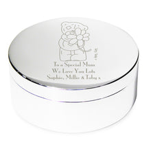 Personalised Me to You Flower Round Trinket Box