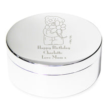 Personalised Me to You Flower Round Trinket Box