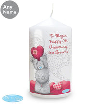 Personalised Me To You Heart Candle