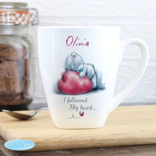 Personalised Me To You Heart Latte Mug