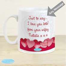 Personalised Me To You Heart Mug