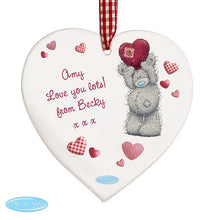 Personalised Me To You Heart Wooden Decoration