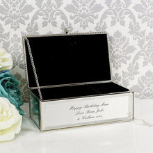 Personalised Any Message Mirrored Jewellery Box