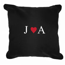 Personalised Monogram Black Cushion Cover