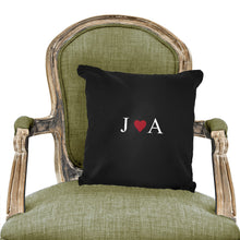 Personalised Monogram Black Cushion Cover