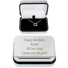 Personalised Box With Heart Necklace