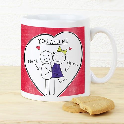 Personalised Purple Ronnie Couples Mug