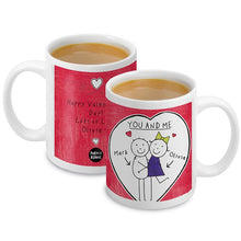 Personalised Purple Ronnie Couples Mug