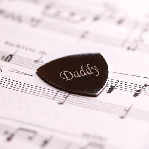 Personalised Silver Plectrum