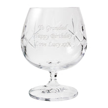 Personalised Crystal Small Brandy Glass