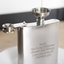 Personalised Boxed Stainless Steel Hip Flask