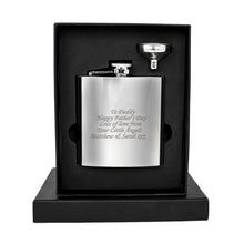 Personalised Boxed Stainless Steel Hip Flask